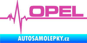 Samolepka Srdeční tep 036 pravá Opel růžová