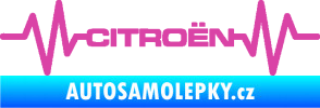 Samolepka Srdeční tep 057 Citroen růžová
