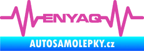 Samolepka Srdeční tep 063 Enyaq růžová