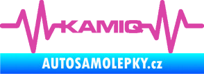 Samolepka Srdeční tep 067 Kamiq růžová