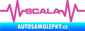 Samolepka Srdeční tep 075 Scala růžová