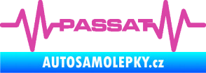 Samolepka Srdeční tep 076 Volkswagen Passat růžová