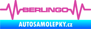 Samolepka Srdeční tep 093 Berlingo Citroen růžová