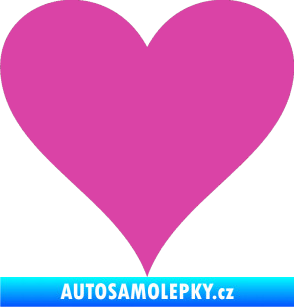 Samolepka Srdíčko 001 růžová