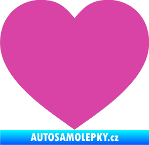 Samolepka Srdíčko 002 růžová