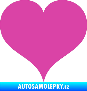 Samolepka Srdíčko 003 růžová