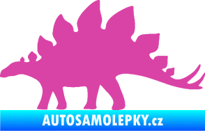 Samolepka Stegosaurus 001 levá růžová