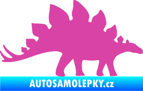 Samolepka Stegosaurus 001 pravá růžová