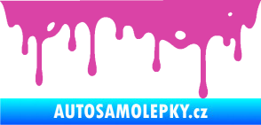 Samolepka Stékající skvrna 004 pravá růžová