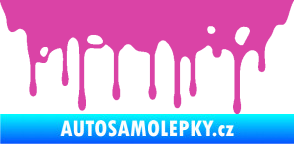 Samolepka Stékající skvrna 005 levá růžová
