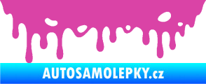 Samolepka Stékající skvrna 006 levá růžová