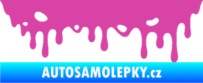 Samolepka Stékající skvrna 006 pravá růžová