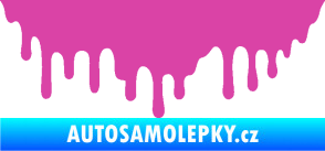 Samolepka Stékající skvrna 007 levá růžová