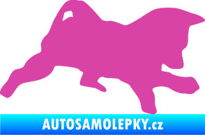 Samolepka Štěňátko 002 pravá německý ovčák růžová