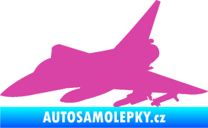 Samolepka Stíhací letoun 005 levá růžová