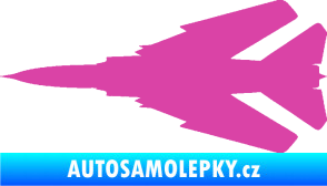 Samolepka Stíhací letoun 007 levá MIG růžová