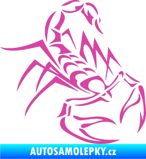 Samolepka Štír 017 pravá růžová