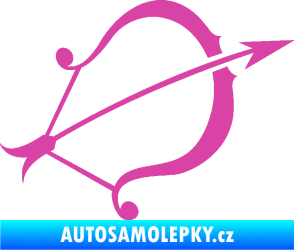 Samolepka Střelec 002 pravá růžová