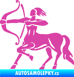 Samolepka Střelec 005 levá růžová
