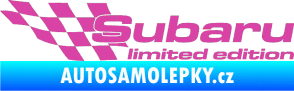 Samolepka Subaru limited edition levá růžová