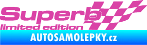 Samolepka Superb limited edition pravá růžová