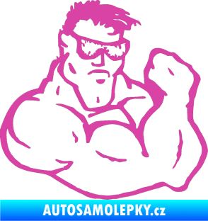 Samolepka Svalovec pravá růžová