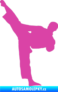 Samolepka Taekwondo 002 levá růžová