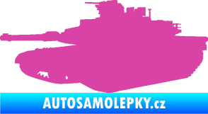 Samolepka Tank 002 levá M1 Abrams růžová