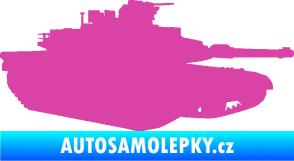 Samolepka Tank 002 pravá M1 Abrams růžová