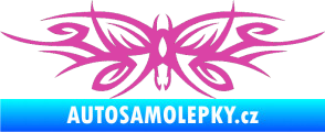 Samolepka Tetování 111 motýl růžová