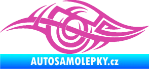 Samolepka Tetování 208 levá růžová