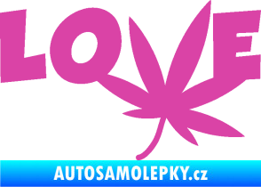 Samolepka Travka 005 love růžová
