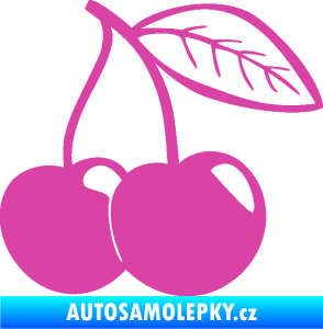 Samolepka Třešně 003 pravá růžová