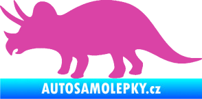 Samolepka Triceratops 001 levá růžová