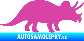Samolepka Triceratops 001 pravá růžová