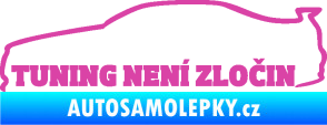 Samolepka Tuning není zločin 001 růžová
