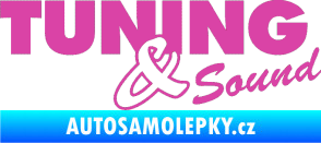 Samolepka Tuning sound růžová