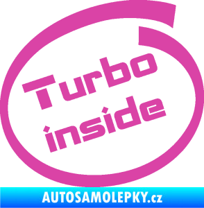 Samolepka Turbo inside růžová