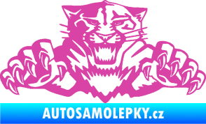 Samolepka Tygr 003 růžová