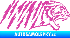 Samolepka Tygr 004 pravá růžová