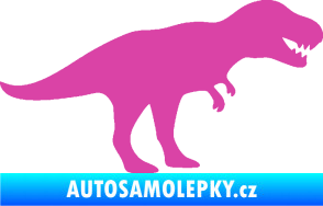 Samolepka Tyrannosaurus Rex 001 pravá růžová