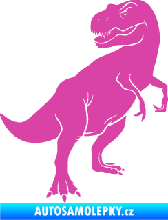 Samolepka Tyrannosaurus Rex 004 pravá růžová