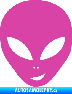 Samolepka UFO 003 pravá růžová