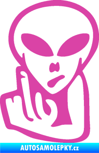 Samolepka UFO 008 levá růžová