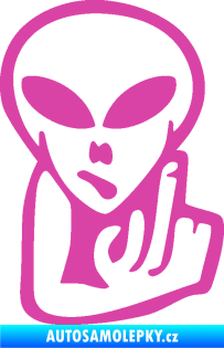 Samolepka UFO 008 pravá růžová