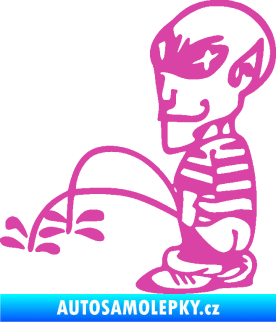 Samolepka Ufoun čůrá 002 levá růžová