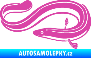 Samolepka Úhoř 001 levá růžová