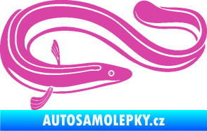 Samolepka Úhoř 001 pravá růžová