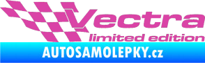 Samolepka Vectra limited edition levá růžová