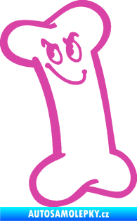Samolepka Veselá kostička 001 levá růžová
